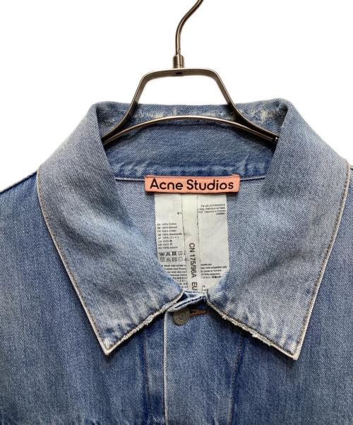 Acne studios（アクネ ストゥディオズ）ACNE STUDIOS (アクネ ストゥディオズ) ルーズフィット ウォッシュドデニムジャケットFN-UX-OUTW000016/C90094 インディゴ サイズ:SMの古着・服飾アイテム