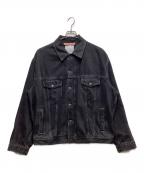 Acne studiosアクネ ストゥディオズ）の古着「リラックスフィット デニム ジャケット FN-UX-OUTW000062 / C90179」｜ブラック