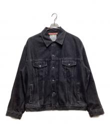 Acne studios（アクネ ストゥディオズ）の古着「リラックスフィット デニム ジャケット FN-UX-OUTW000062 / C90179」｜ブラック