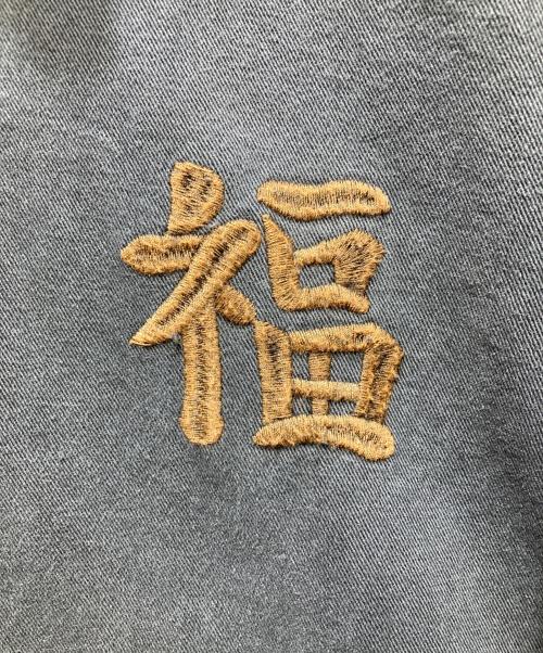 HOUSTON（ヒューストン）HOUSTON (ヒューストン) ピグメントダイ 虎刺繍VIETNAM JACKET　51482 ブラック サイズ:Lの古着・服飾アイテム