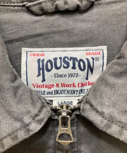 HOUSTON（ヒューストン）HOUSTON (ヒューストン) ピグメントダイ 虎刺繍VIETNAM JACKET　51482 ブラック サイズ:Lの古着・服飾アイテム