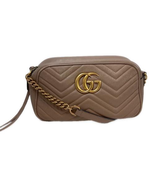 GUCCI（グッチ）GUCCI (グッチ) GGマーモントスモール カメラバッグ447632 ピンクの古着・服飾アイテム