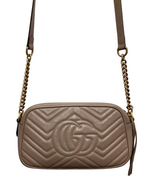 GUCCI（グッチ）GUCCI (グッチ) GGマーモントスモール カメラバッグ447632 ピンクの古着・服飾アイテム