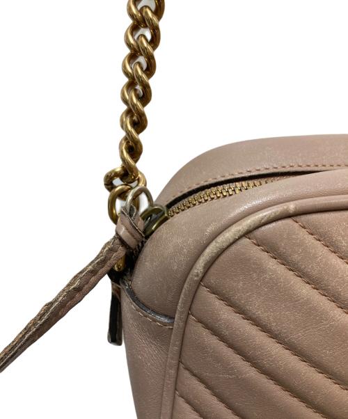 GUCCI（グッチ）GUCCI (グッチ) GGマーモントスモール カメラバッグ447632 ピンクの古着・服飾アイテム