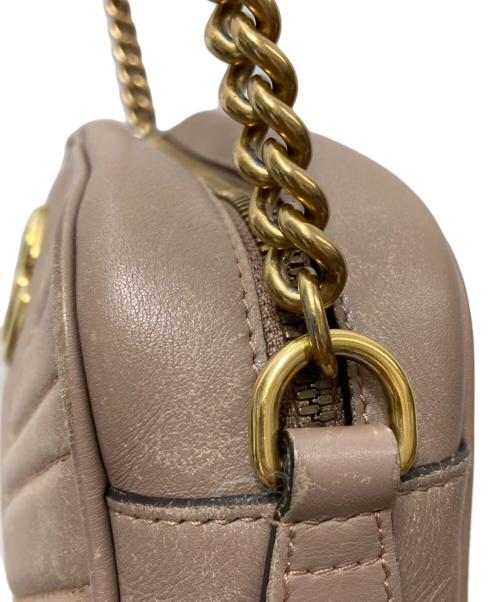GUCCI（グッチ）GUCCI (グッチ) GGマーモントスモール カメラバッグ447632 ピンクの古着・服飾アイテム