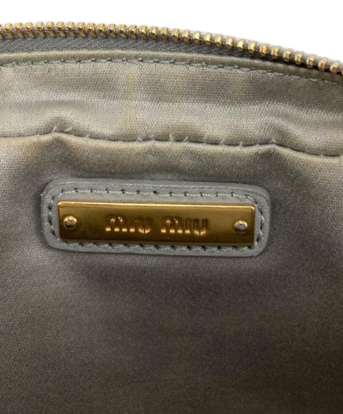 MIU MIU（ミュウミュウ）MIU MIU (ミュウミュウ) マテラッセチェーンショルダーバッグ 5BL005 ブルーの古着・服飾アイテム