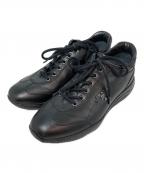 PRADA SPORTSプラダスポーツ）の古着「レザーローカットスニーカー　SIZE 35　4897　箱付」｜ブラック