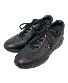 PRADA SPORTS（プラダスポーツ）の古着「レザーローカットスニーカー　SIZE 35　4897　箱付」｜ブラック