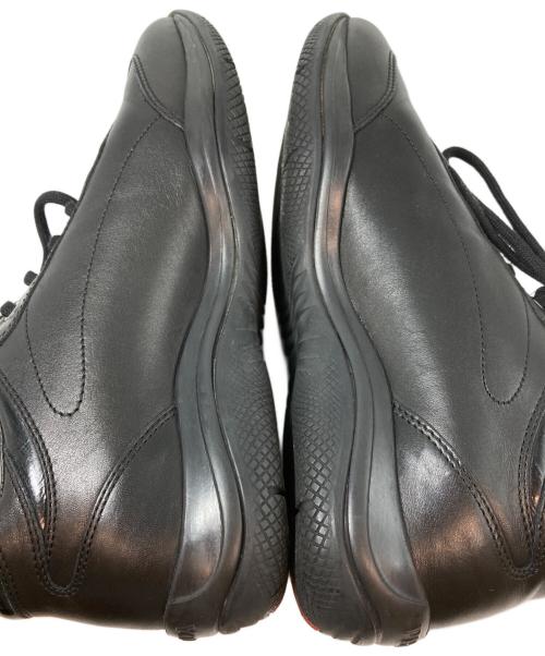 PRADA SPORTS（プラダスポーツ）PRADA SPORTS (プラダスポーツ) レザーローカットスニーカー　SIZE 35　4897　箱付 ブラック サイズ:35の古着・服飾アイテム