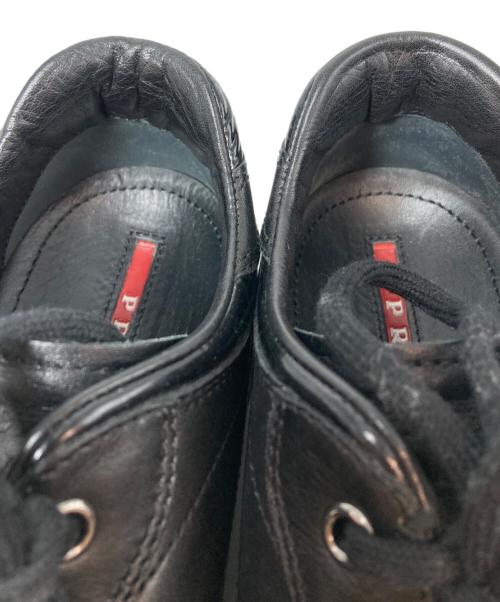 PRADA SPORTS（プラダスポーツ）PRADA SPORTS (プラダスポーツ) レザーローカットスニーカー　SIZE 35　4897　箱付 ブラック サイズ:35の古着・服飾アイテム
