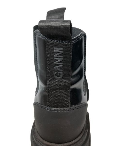GANNI（ガニー）Ganni (ガニー) Cleated ショートチェルシーブーツ ブラック サイズ:39の古着・服飾アイテム