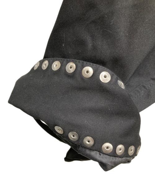CLANE（クラネ）CLANE (クラネ) W COLOR STUDDED DRIZZLER JACKET/ダブルカラースタッズドドリズラージャケット ブラック サイズ:2の古着・服飾アイテム