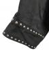 中古・古着 CLANE (クラネ) W COLOR STUDDED DRIZZLER JACKET/ダブルカラースタッズドドリズラージャケット ブラック サイズ:2：22000円