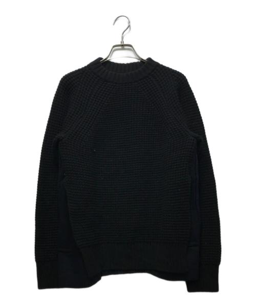 sacai（サカイ）sacai (サカイ) 17AW ドッキングニット　17-03278 ブラック サイズ:1の古着・服飾アイテム