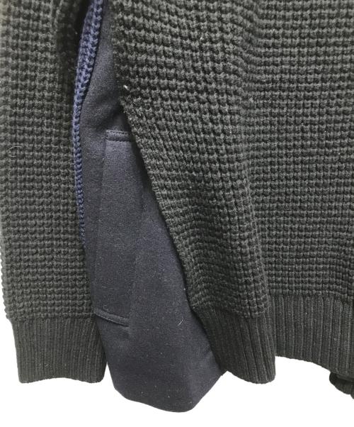 sacai（サカイ）sacai (サカイ) 17AW ドッキングニット　17-03278 ブラック サイズ:1の古着・服飾アイテム