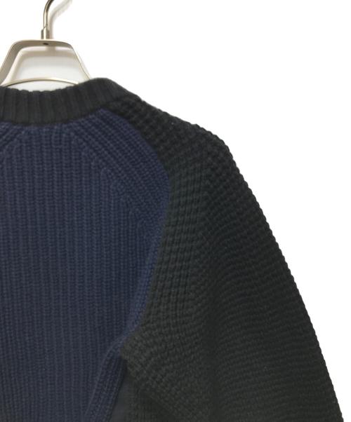 sacai（サカイ）sacai (サカイ) 17AW ドッキングニット　17-03278 ブラック サイズ:1の古着・服飾アイテム