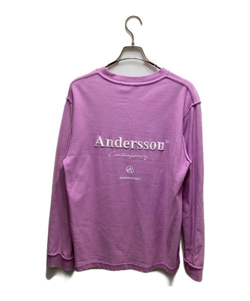 ANDERSSON BELL（アンダーソンベル）ANDERSSON BELL (アンダーソンベル) インサイドアウト ロングスリーブカットソー ピンク サイズ:FREEの古着・服飾アイテム