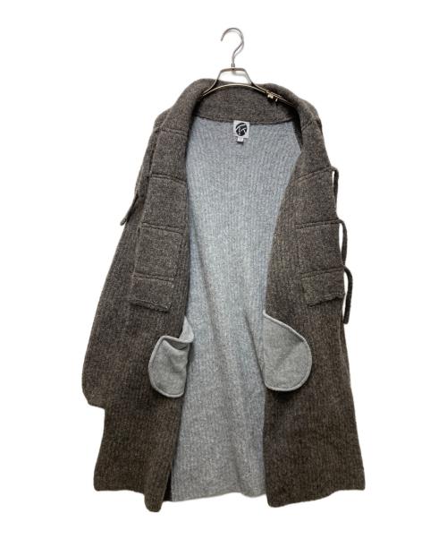 YANYAN（ヤンヤン）yanyan (ヤンヤン) ロングニットカーディガン ブラウン サイズ:XSの古着・服飾アイテム