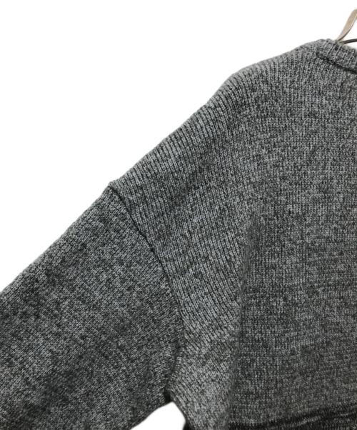 HaaT（ハート）Haat (ハート) カットアウト クルーネックニット HA51KJ305 /ISSEY MIYAKE グレー サイズ:4の古着・服飾アイテム