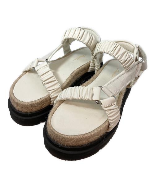 3.1 phillip lim（スリーワンフィリップリム）3.1 phillip lim (スリーワンフィリップリム) NOA STRAPPY SLIDE / プラットフォームサンダル　SSE1-T753CBC ホワイト サイズ:37の古着・服飾アイテム