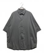 teatoraテアトラ）の古着「CARTRIDGE SHIRT S/S - DR(カートリッジシャツ S/S  DR）」｜グレー