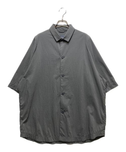 teatora（テアトラ）TEATORA (テアトラ) CARTRIDGE SHIRT S/S - DR(カートリッジシャツ S/S  DR） グレー サイズ:3の古着・服飾アイテム