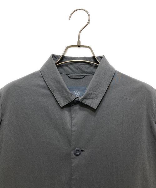teatora（テアトラ）TEATORA (テアトラ) CARTRIDGE SHIRT S/S - DR(カートリッジシャツ S/S  DR） グレー サイズ:3の古着・服飾アイテム