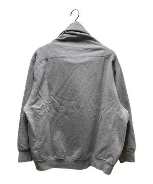 Hed Mayner（ヘド メイナー）Hed Mayner (ヘド メイナー) WIDE COLLAR SWEAT SHIRT グレー サイズ:Mの古着・服飾アイテム