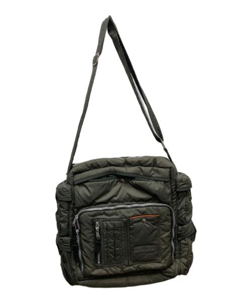 Quiksilver（クイックシルバー）Quiksilver (クイックシルバー) NYLON FIELD PACK (ナイロンフィールドパック）Y2K カーキの古着・服飾アイテム