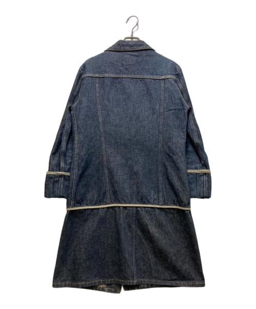 HELMUT LANG（ヘルムートラング）HELMUT LANG (ヘルムートラング) デニムトラッカーコート/ 本人期 GTRタグ アーカイブ  インディゴ サイズ:42の古着・服飾アイテム