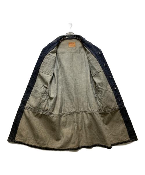 HELMUT LANG（ヘルムートラング）HELMUT LANG (ヘルムートラング) デニムトラッカーコート/ 本人期 GTRタグ アーカイブ  インディゴ サイズ:42の古着・服飾アイテム