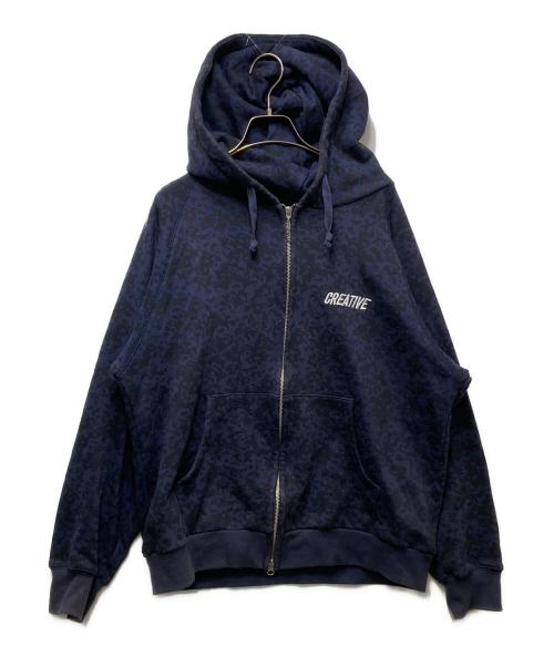 Diaspora Skateboards（ディアスポラスケートボードズ）Diaspora skateboards (ディアスポラスケートボードズ) CreativeDrugStore (クリエイティブドラッグストア) CDSP Urushi Hooded Sweatshirt　26SS ネイビー サイズ:Lの古着・服飾アイテム