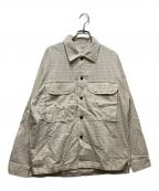 Diaspora Skateboardsディアスポラスケートボードズ）の古着「Mil Graphpaper Shirt　 25AW」｜アイボリー