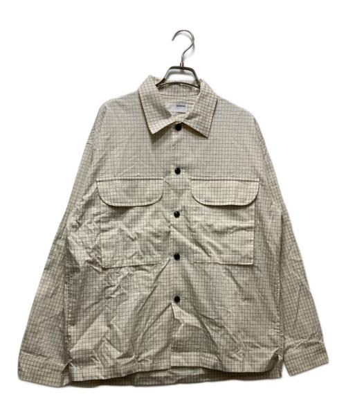 Diaspora Skateboards（ディアスポラスケートボードズ）Diaspora skateboards (ディアスポラスケートボードズ) Mil Graphpaper Shirt　 25AW アイボリー サイズ:Mの古着・服飾アイテム