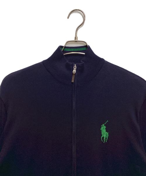 POLO GOLF（ポロ ゴルフ）POLO GOLF (ポロ ゴルフ) ビッグポニー ピマコットン ドライバーズニット ネイビー サイズ:Sの古着・服飾アイテム