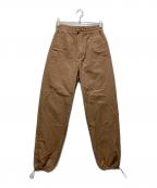 AURALEEオーラリー）の古着「FINX TUSSAH CHAMBRAY EASY PANTS(フィンクスタッサーシャンブレーイージーパンツ)　」｜ブラウン