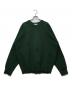The Ennnoy Professional（ザ エンノイ プロフェッショナル）の古着「Round Neck Pullover Sweater （ラウンドネックオーバースウェット）AW22BRENKT01AT」｜グリーン