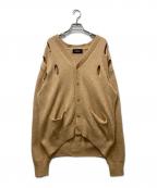 UNUSEDアンユーズド）の古着「5G holed cardigan」｜ブラウン