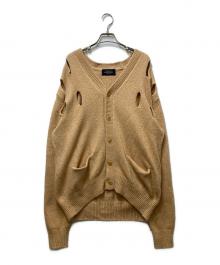 UNUSED（アンユーズド）の古着「5G holed cardigan」｜ブラウン