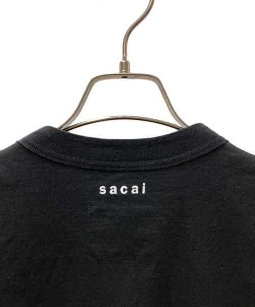 sacai（サカイ）sacai (サカイ) 24SS Graphic Embroidery T-Shirt（グラフィック エンブロイダリー Tシャツ）24-0894S ブラック サイズ:1の古着・服飾アイテム