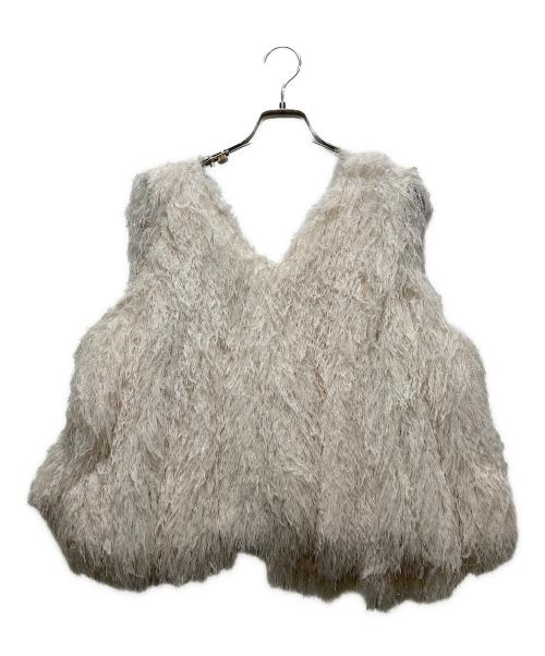 cygne（シーニュ）cygne (シーニュ) Aラインフレアトップス ホワイト サイズ:Freeの古着・服飾アイテム