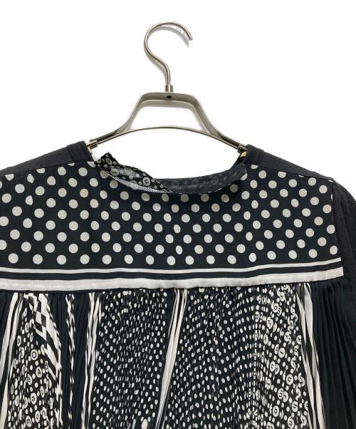 sacai（サカイ）sacai (サカイ) バックシアープリーツカットソー 16-02707 ブラック サイズ:2の古着・服飾アイテム