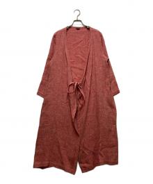 R&D.M.Co-OLDMAN'S TAILOR（オールドマンズテーラー）の古着「リネンコート」｜レッド