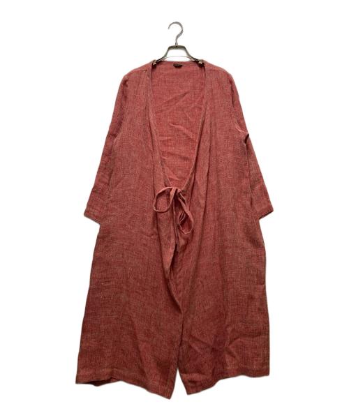 R&D.M.Co-OLDMAN'S TAILOR（オールドマンズテーラー）R&D.M.Co-OLDMAN'S TAILOR (オールドマンズテーラー) リネンコート レッド サイズ:Freeの古着・服飾アイテム