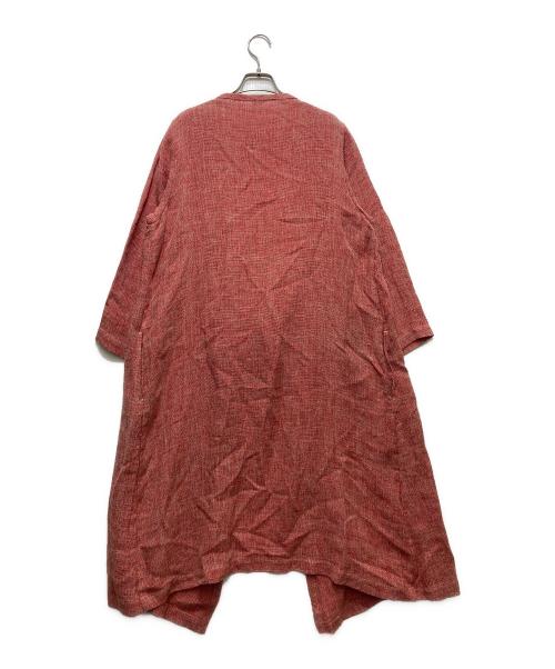 R&D.M.Co-OLDMAN'S TAILOR（オールドマンズテーラー）R&D.M.Co-OLDMAN'S TAILOR (オールドマンズテーラー) リネンコート レッド サイズ:Freeの古着・服飾アイテム
