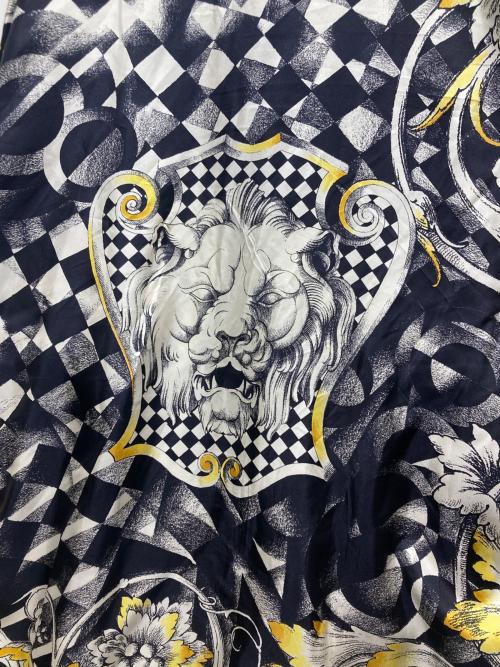 GIANNI VERSACE（ジャンニ・ヴェルサーチ）GIANNI VERSACE (ジャンニ・ヴェルサーチ) シルク総柄シャツ ブラック サイズ:実寸参照の古着・服飾アイテム
