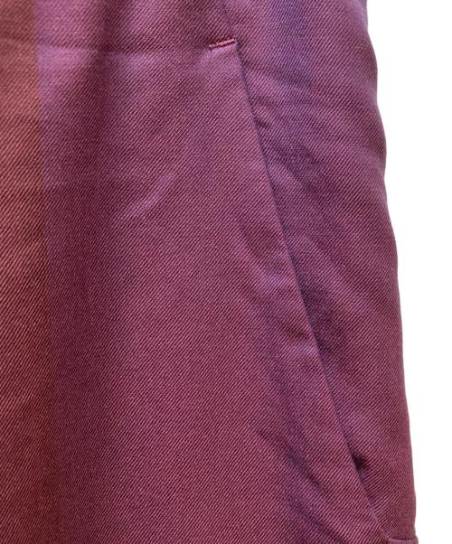 ISSEY MIYAKE（イッセイミヤケ）ISSEY MIYAKE (イッセイミヤケ) ストライプワイドパンツ IM74FF509 レッド サイズ:2の古着・服飾アイテム