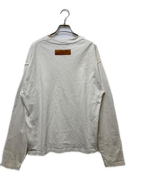 LOUIS VUITTON（ルイ ヴィトン）LOUIS VUITTON (ルイ ヴィトン) 19SS Inside-Out Long Sleeve T-Shirt(19SS インサイドアウトロングスリーブTシャツ)　 ホワイト サイズ:Mの古着・服飾アイテム