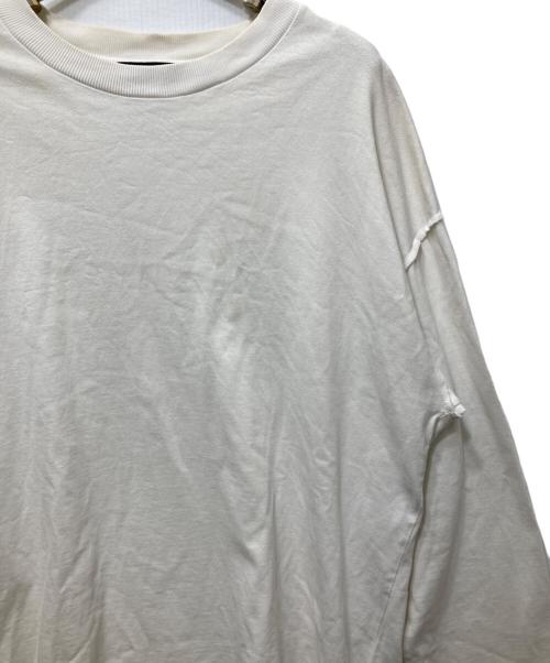 LOUIS VUITTON（ルイ ヴィトン）LOUIS VUITTON (ルイ ヴィトン) 19SS Inside-Out Long Sleeve T-Shirt(19SS インサイドアウトロングスリーブTシャツ)　 ホワイト サイズ:Mの古着・服飾アイテム
