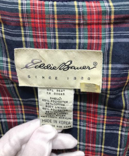Eddie Bauer（エディーバウアー）Eddie Bauer (エディーバウアー) スイングトップ　韓国製 90-00’ｓ ネイビー サイズ:Lの古着・服飾アイテム